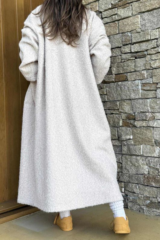 Norbury Japanese Duster Coat Stone /20=
